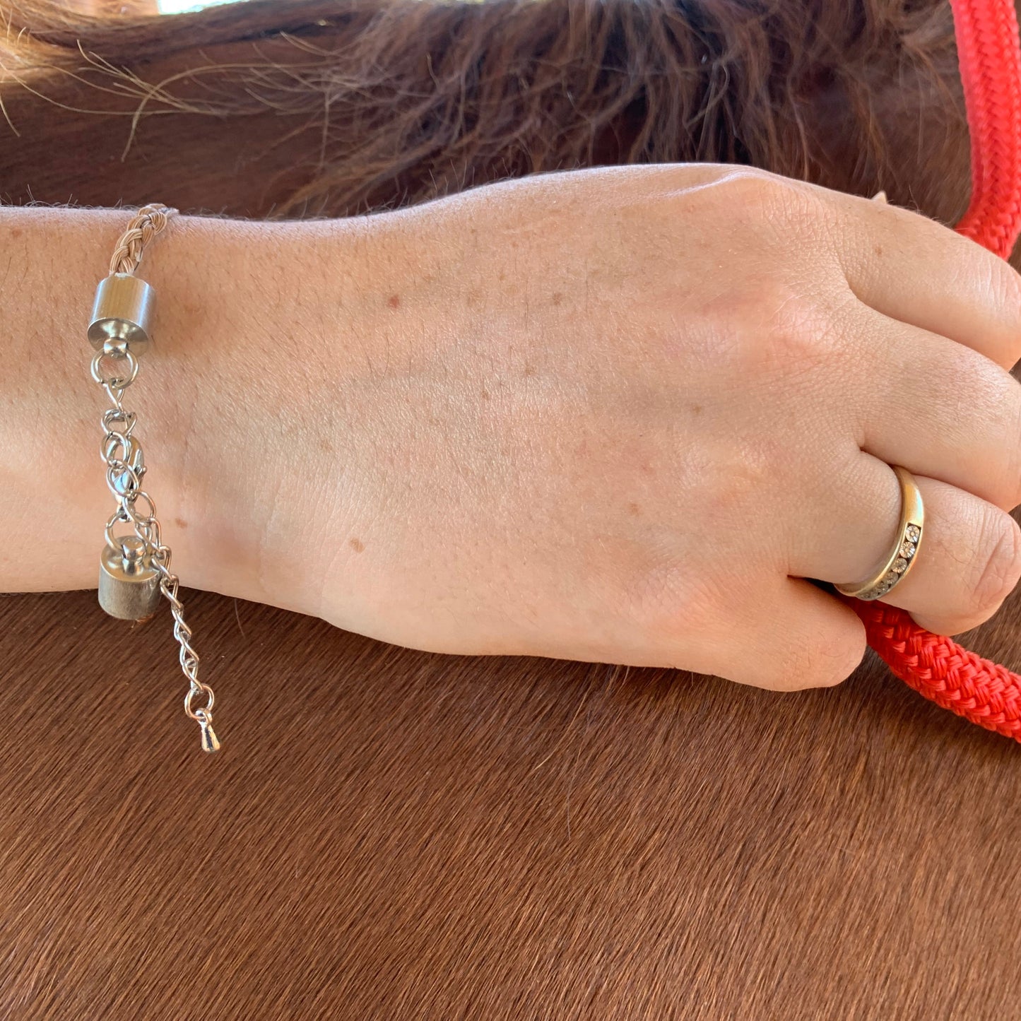 Horse Hair Memorial Bracelet - Bella