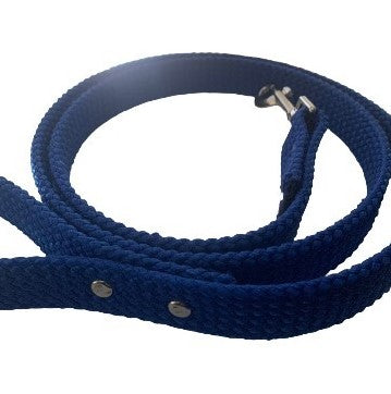 Full view of the royal blue PVC Dog Leashes from L'Equino Essentials