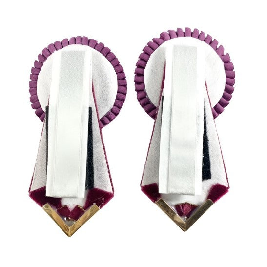 Removable rosettes on a white background
