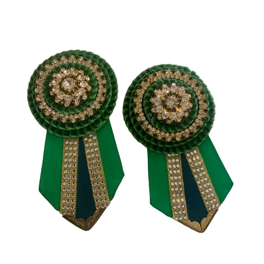 Limited Edition Green Removable Rosettes