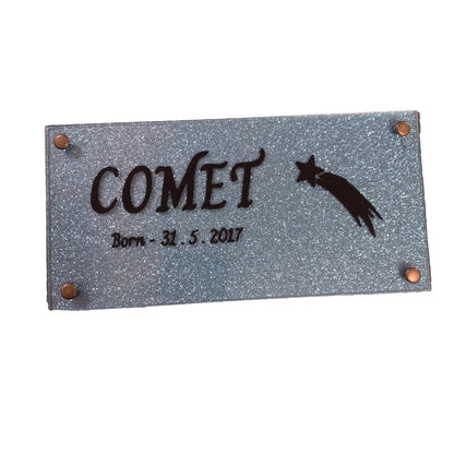 Custom Glitter Name Plates