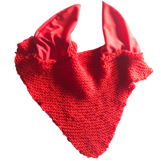 Red Ear Bonnets - Front Image - L'Equino Essentials