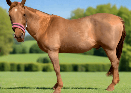 A sleek, well-groomed horse displaying trimmed mane and tail, showcasing a polished and tidy appearance.