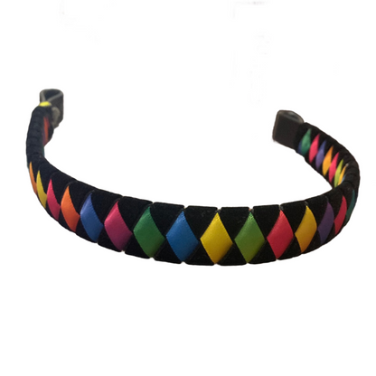 Diamond Rainbow Ribbon Browband