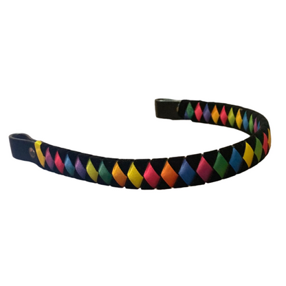 Diamond Rainbow Ribbon Browband