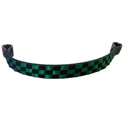 Satin Checkerboard Ribbon Browband