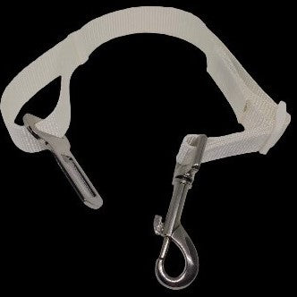 L'Equino Essentials white Webbing Car Dog Seatbelts