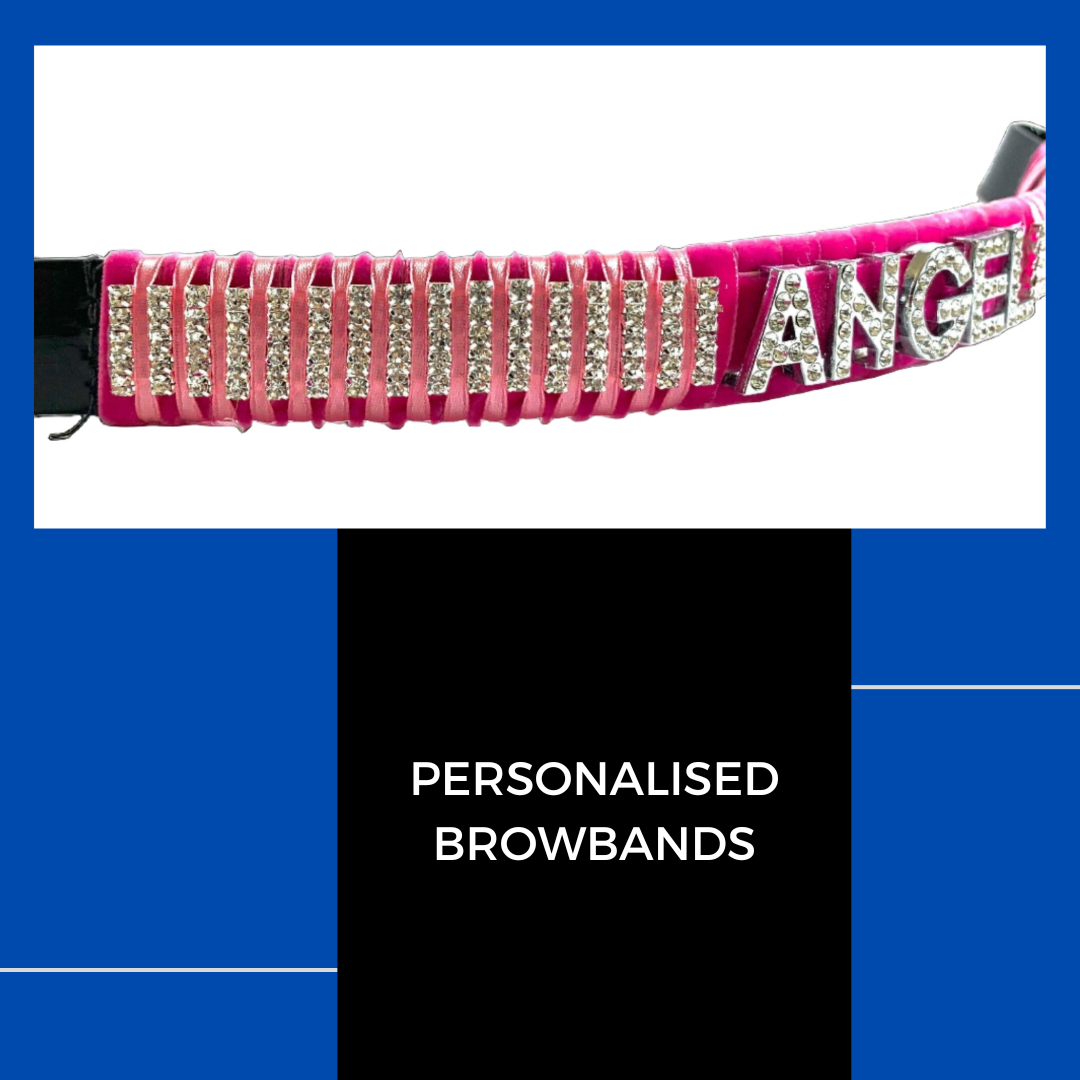 Pink personalised browband