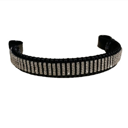 Shimmering Velvet Crystal Browband from L'Equino Essentials