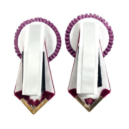 Removable rosettes on a white background