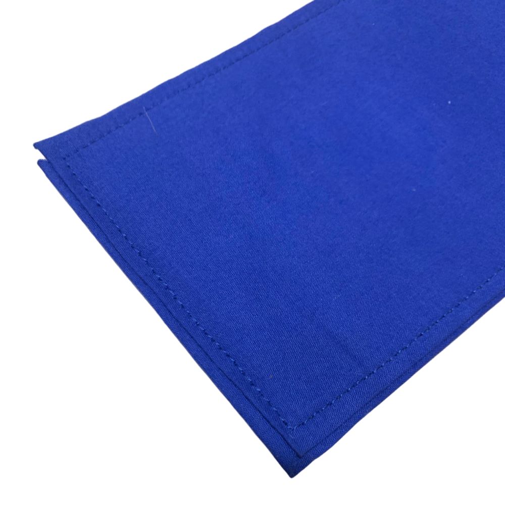 Blue browband storage cover on white background