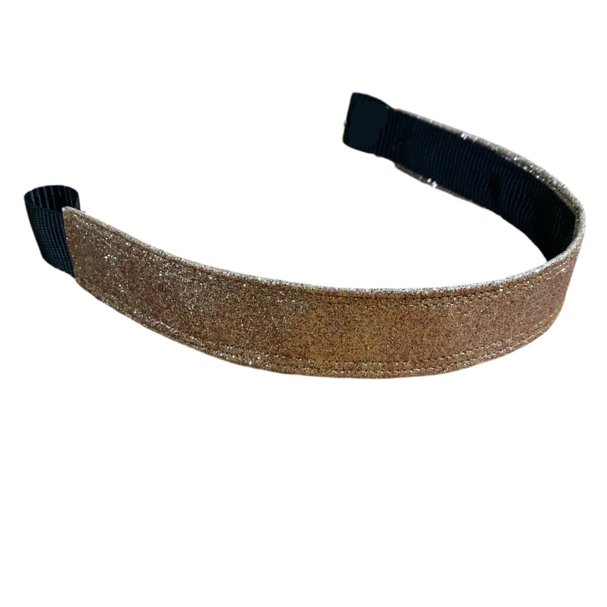 Gold glitter browband on a white background made by L'Equino Essentials