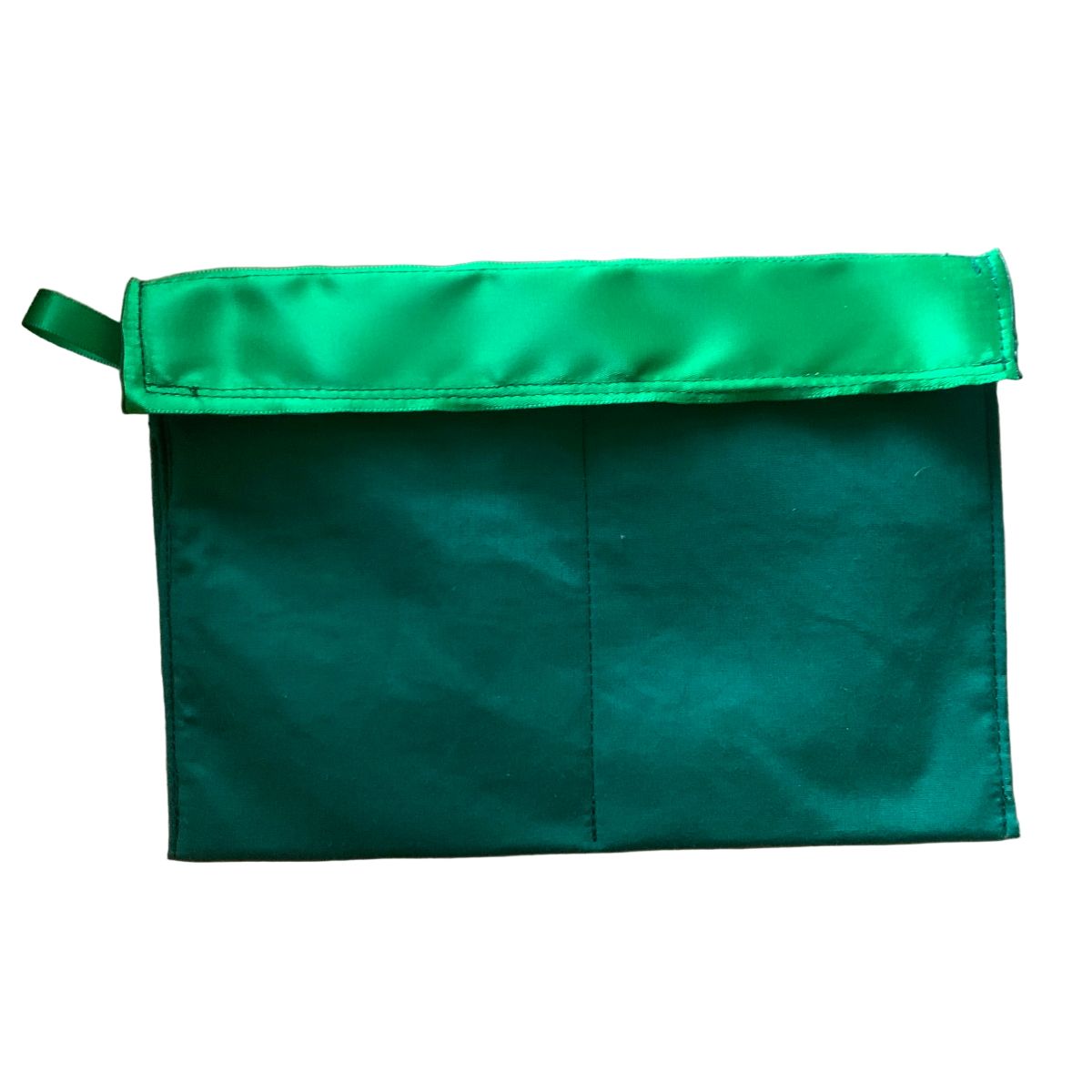 Green removable rosette storage cover on a white background