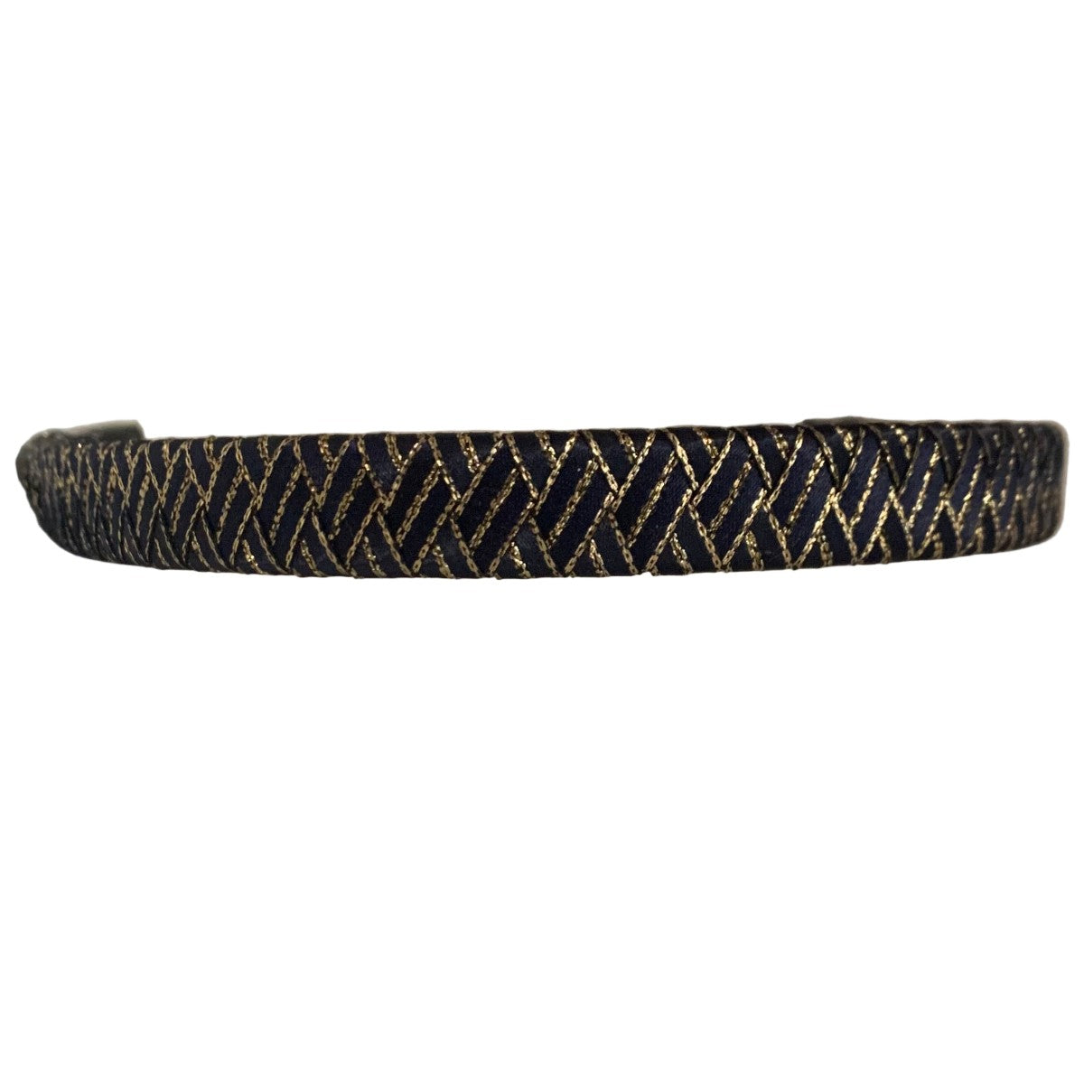 Navy limited edition browband on a white background