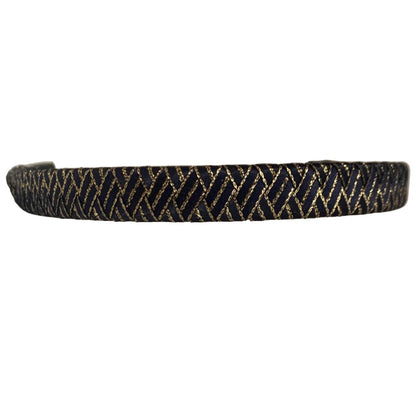 Navy limited edition browband on a white background