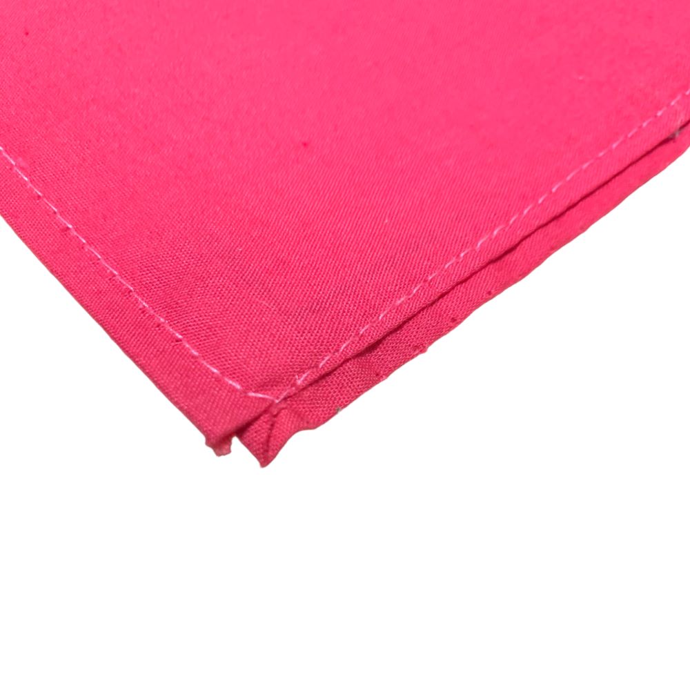 Pink browband storage cover on white background