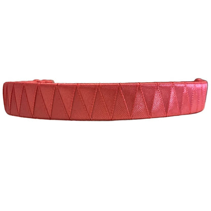 Pink browband on a white background