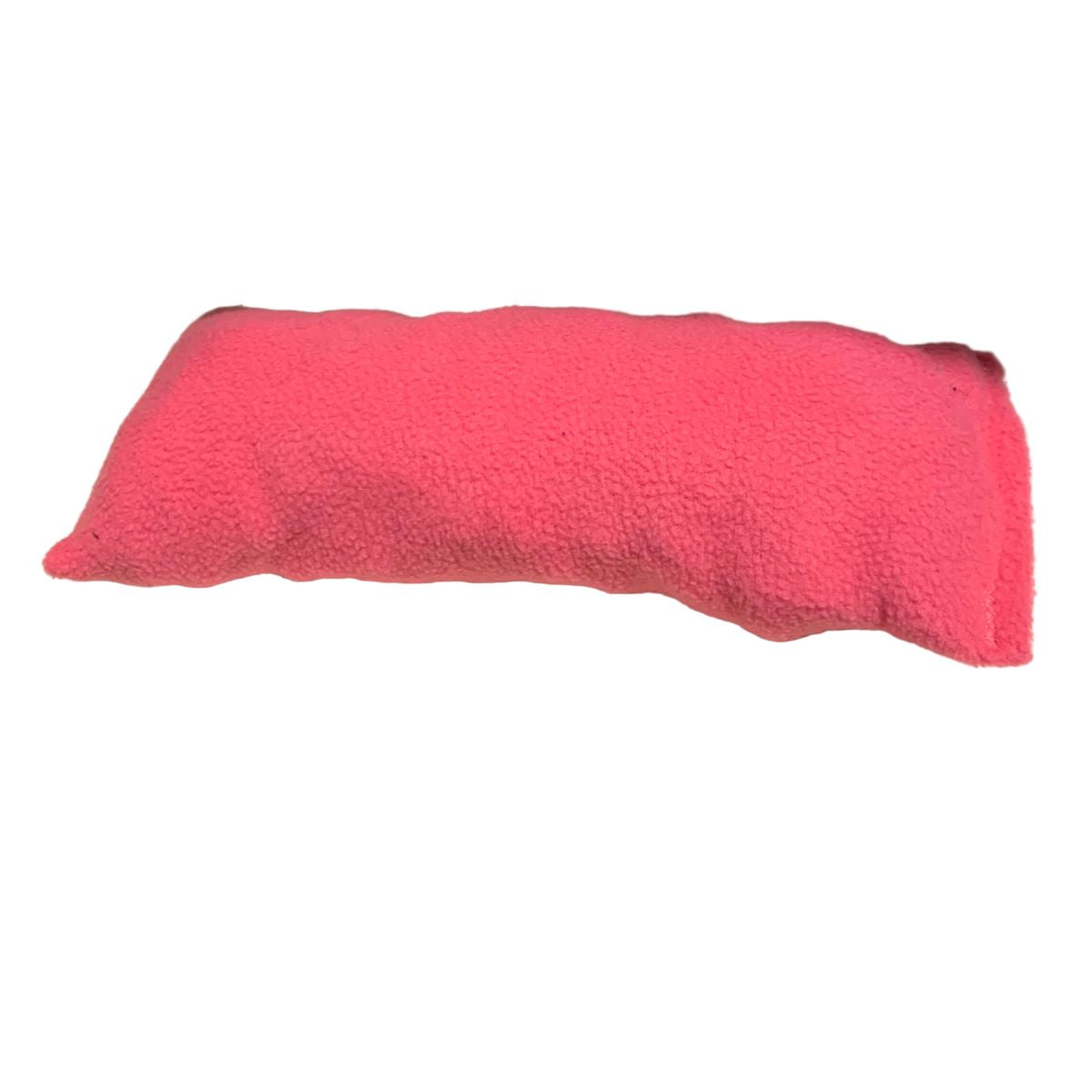 Pink dog chew toy on a white background
