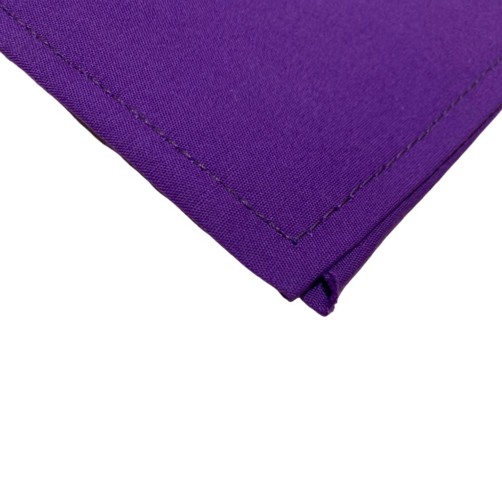 Purple browband storage cover on white background