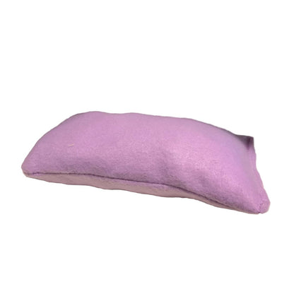 Purple plush toy on a white background