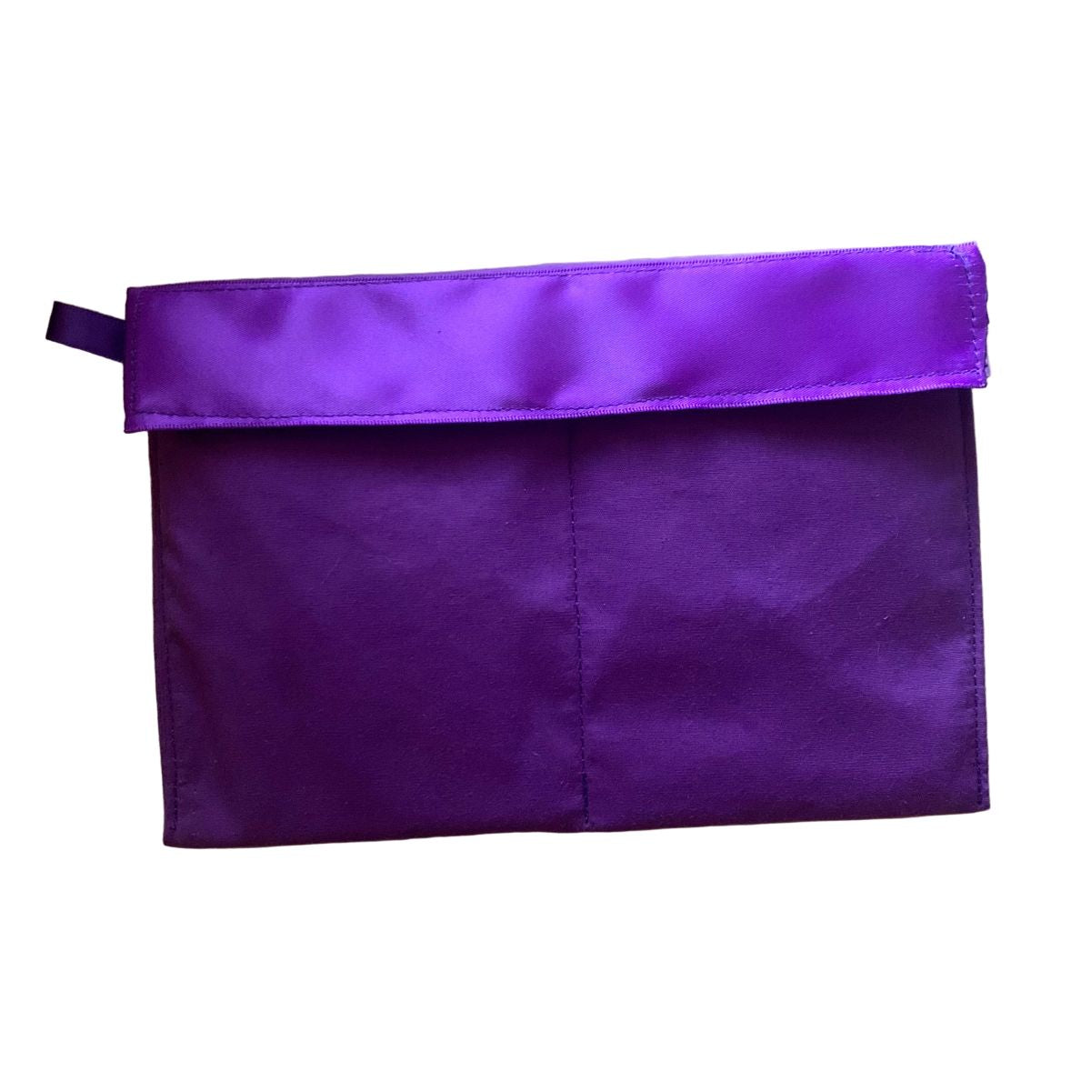 Purple rosette storage cover on a white background