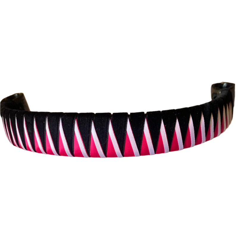 Custom designed ribbon browband made by L'Equino Essentials