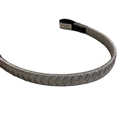 Silver browband on a white background