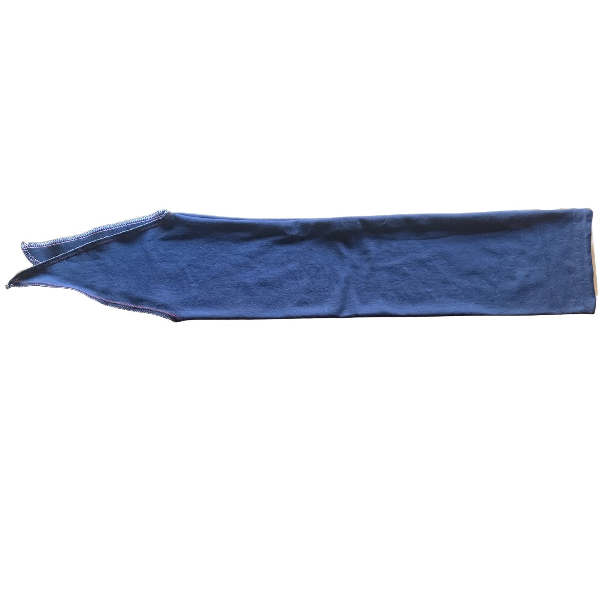 Blue tail bag on a white background